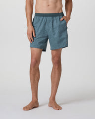 Vuori Maverick Volley Short Light Deep Sea Water Lily