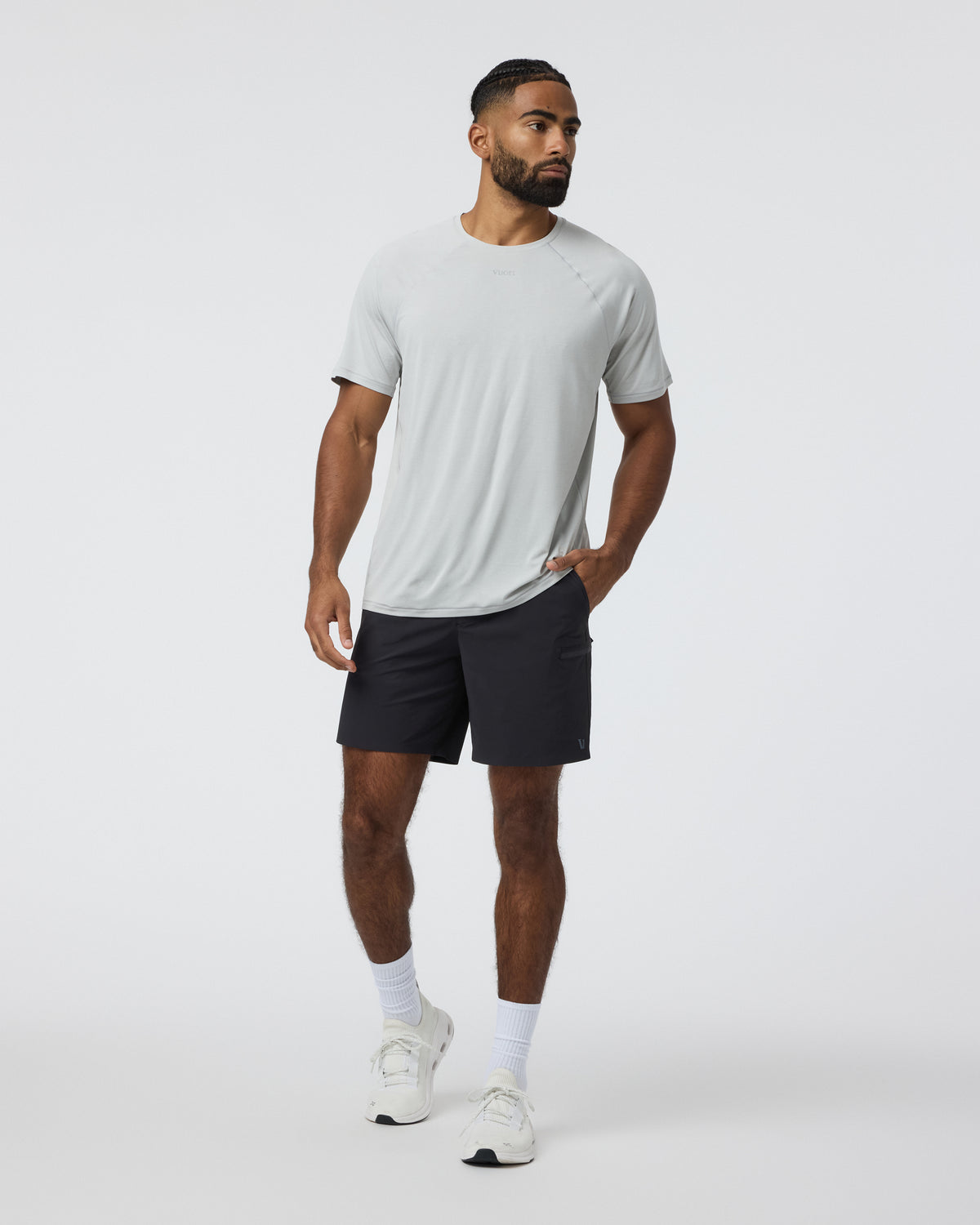 Vuori Grafton Short Unlined Classic Fit 7" Black