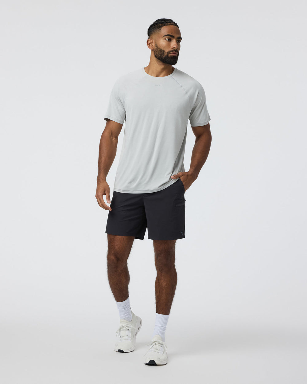Vuori Grafton Short Unlined Classic Fit 7" Black