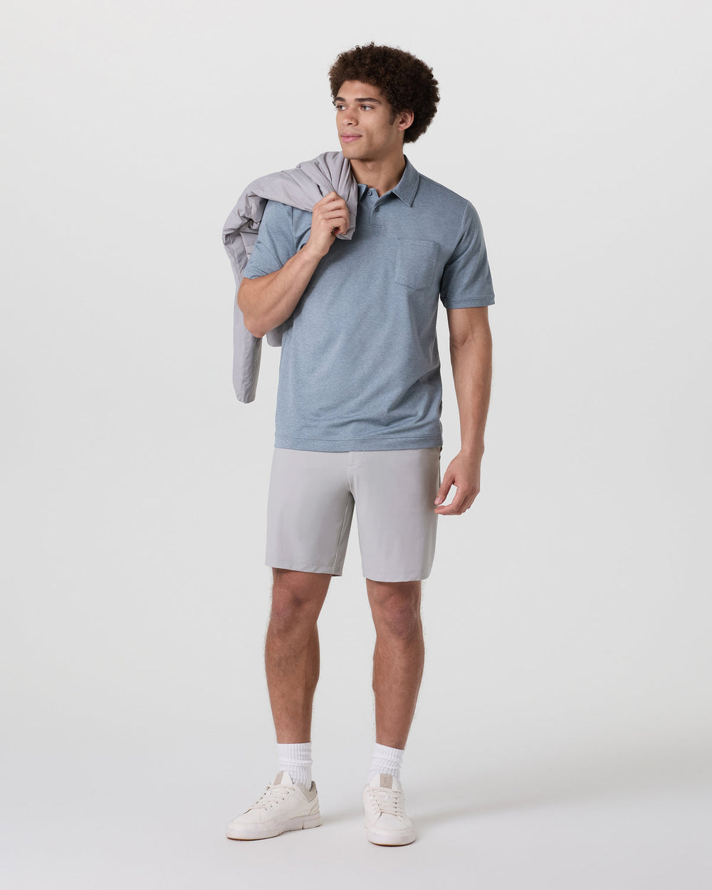 Vuori Fleet Chino Short 8" Men's Fog Shorts
