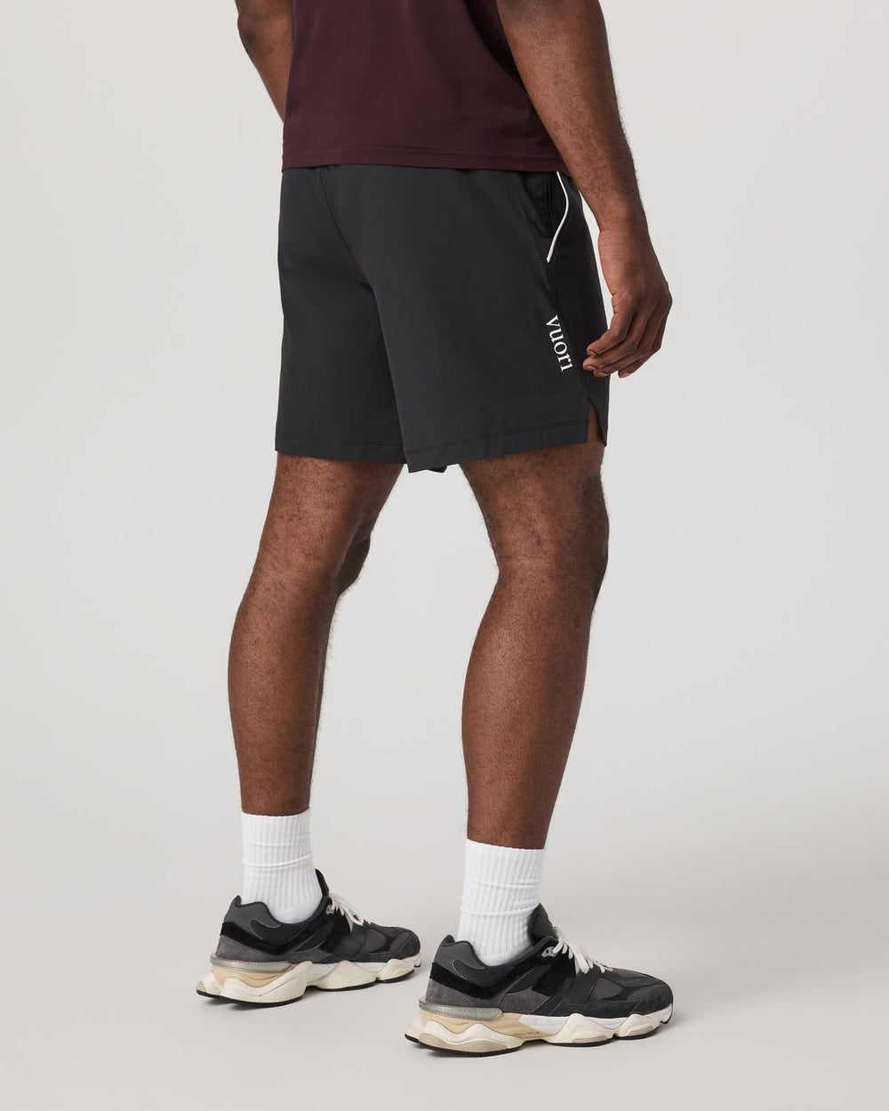 Vuori Crosscourt Short Unlined 7" Men's Black Tennis Shorts