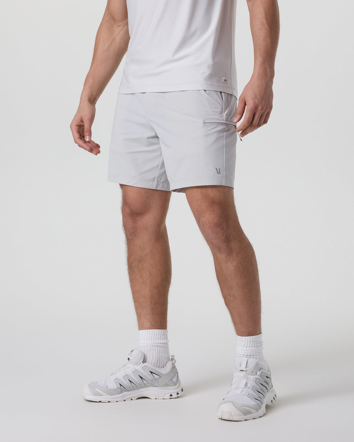 Vuori Fleet Sport Short Unlined Classic Fit 7" Sky Grey