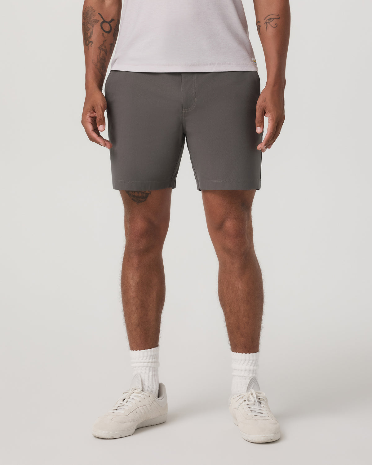 Vuori Meta Short 6" Men's Warm Grey Classic Chino Shorts