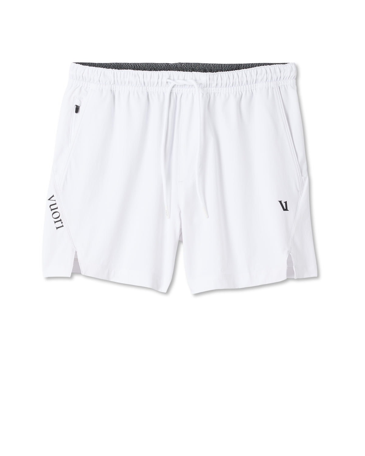 Vuori Crosscourt Short Unlined 5" Men's White Tennis Shorts
