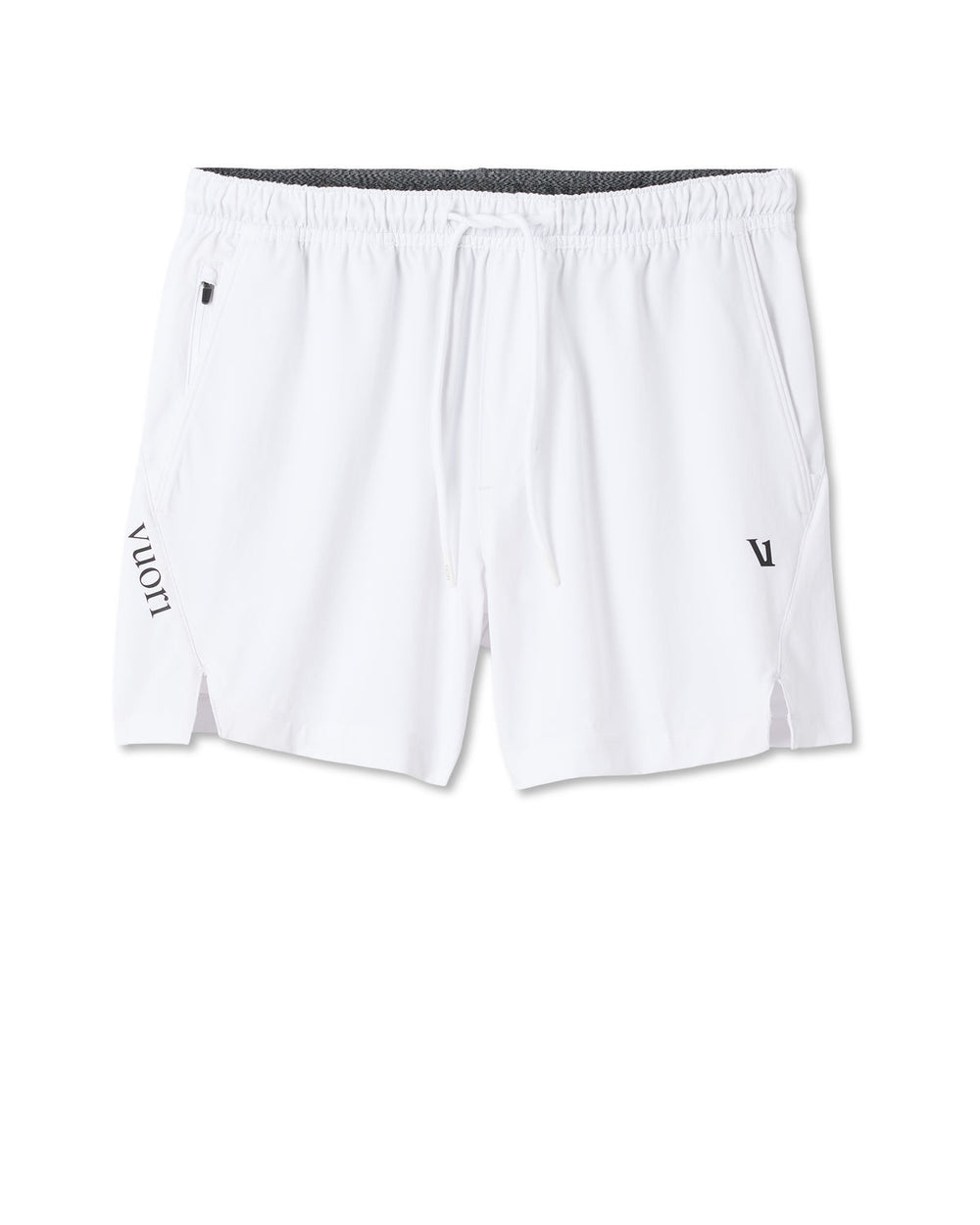 Vuori Crosscourt Short Unlined 5" Men's White Tennis Shorts