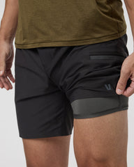 Vuori Grafton Short Lined Classic Fit 7" Black
