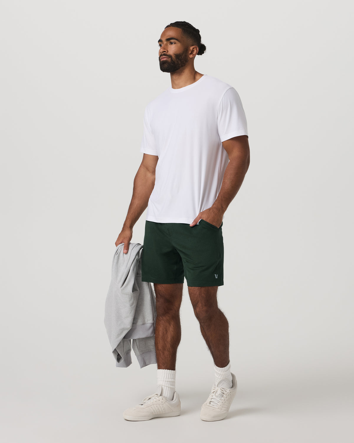 Vuori Ponto Performance Short 7" Men's Spruce Heather Shorts