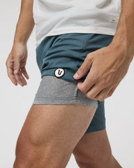 Vuori Kore Short Lined 7" Men's Light Deep Sea Athletic Shorts