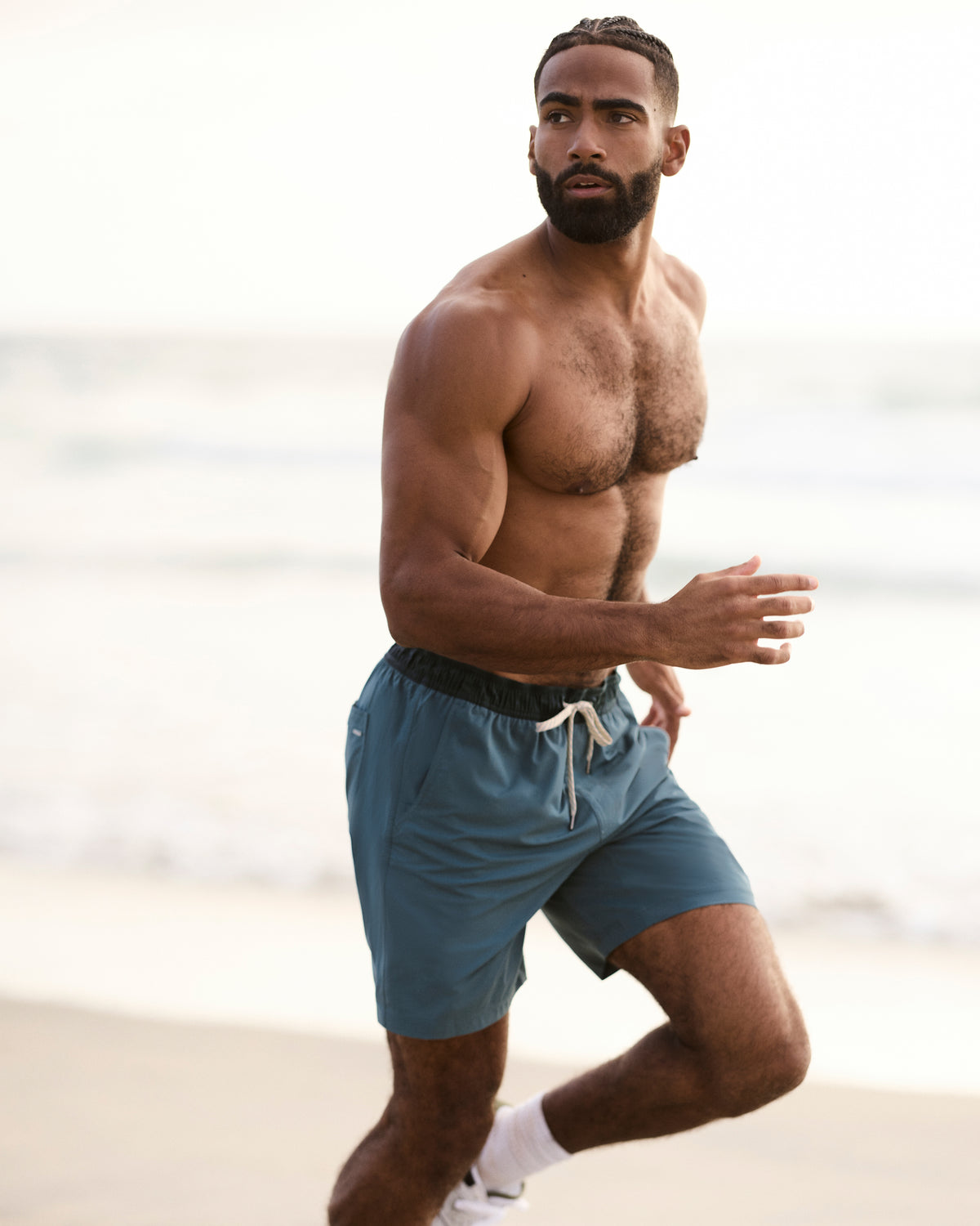 Vuori Kore Short Lined 7" Men's Light Deep Sea Athletic Shorts