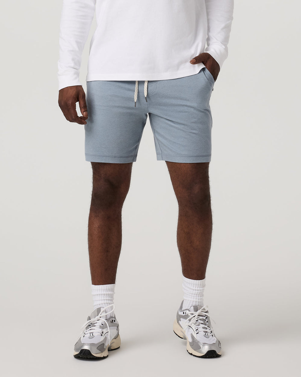 Vuori Ponto Performance Short 7" Men's Flint Heather Shorts