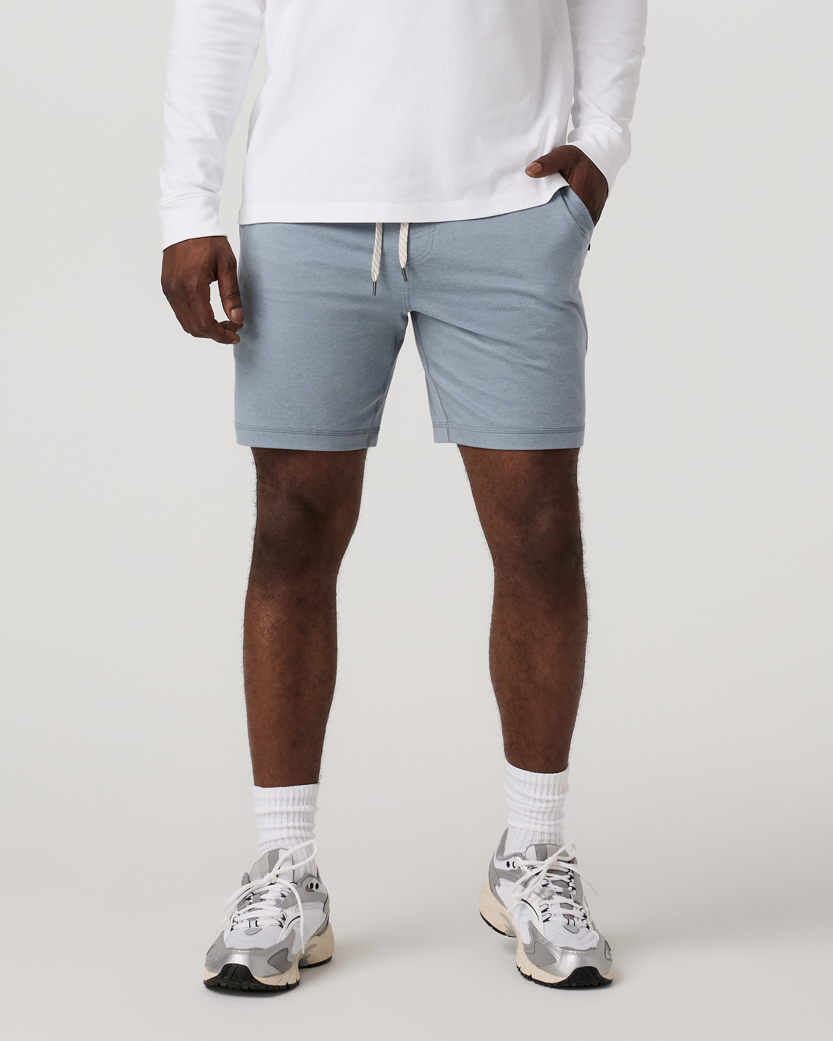 Vuori Ponto Performance Short 7" Men's Flint Heather Shorts
