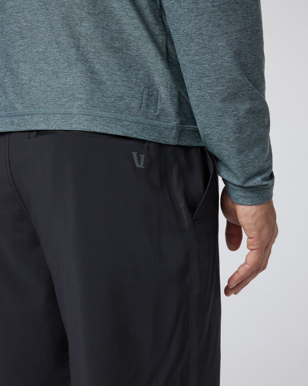 Vuori Domain Performance Short Men's Black Workout Shorts