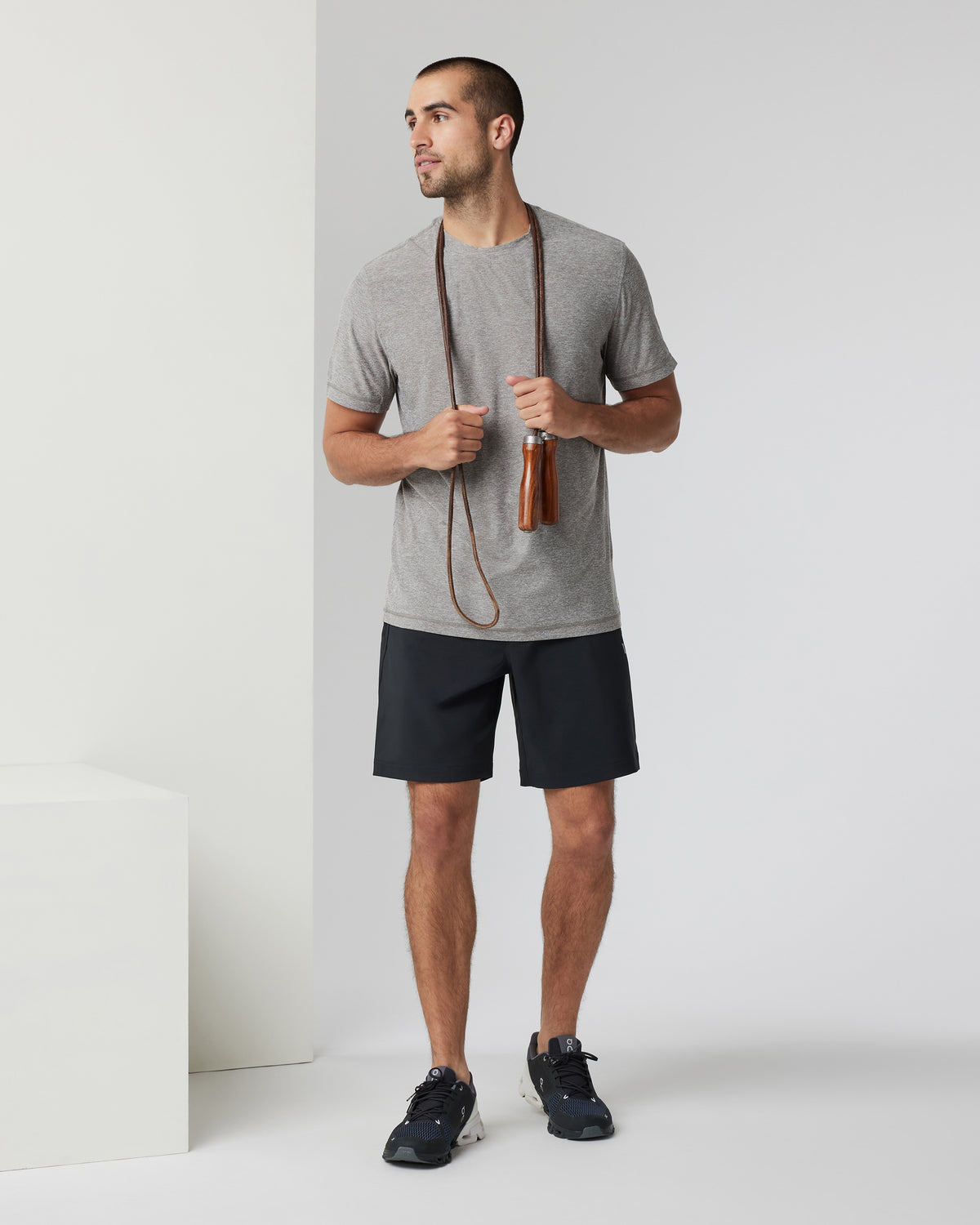 Vuori Train Tech Short Men's Black Training Shorts