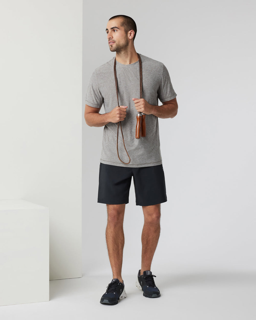 Vuori Train Tech Short Men's Black Training Shorts