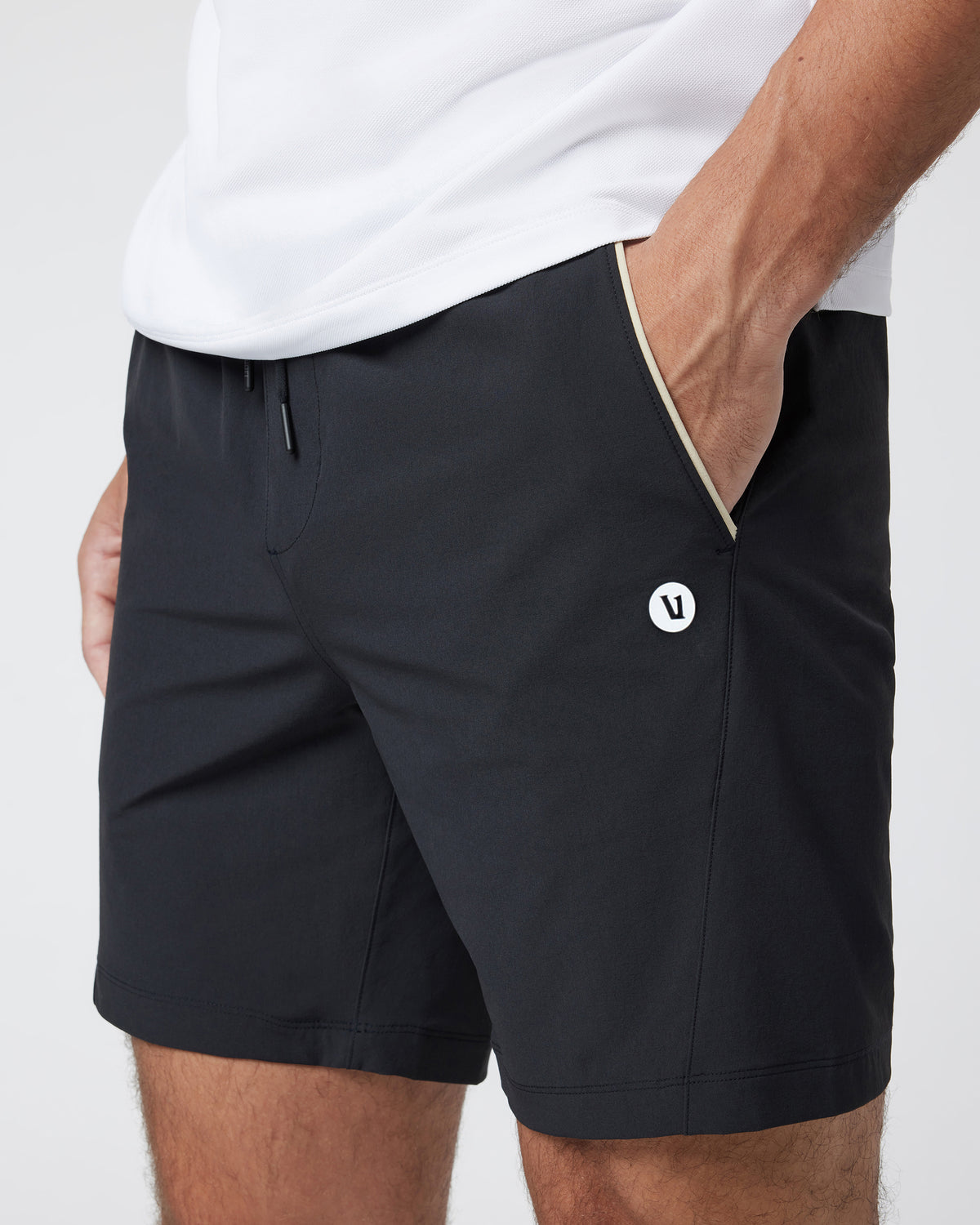 Vuori Crosscourt Short Men's Black Tennis Shorts