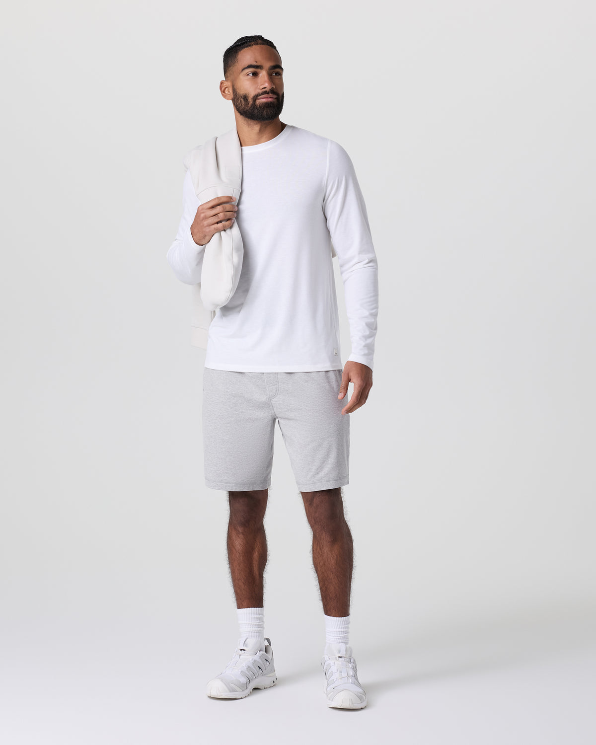 Vuori Coronado Short 8" Light Heather Grey