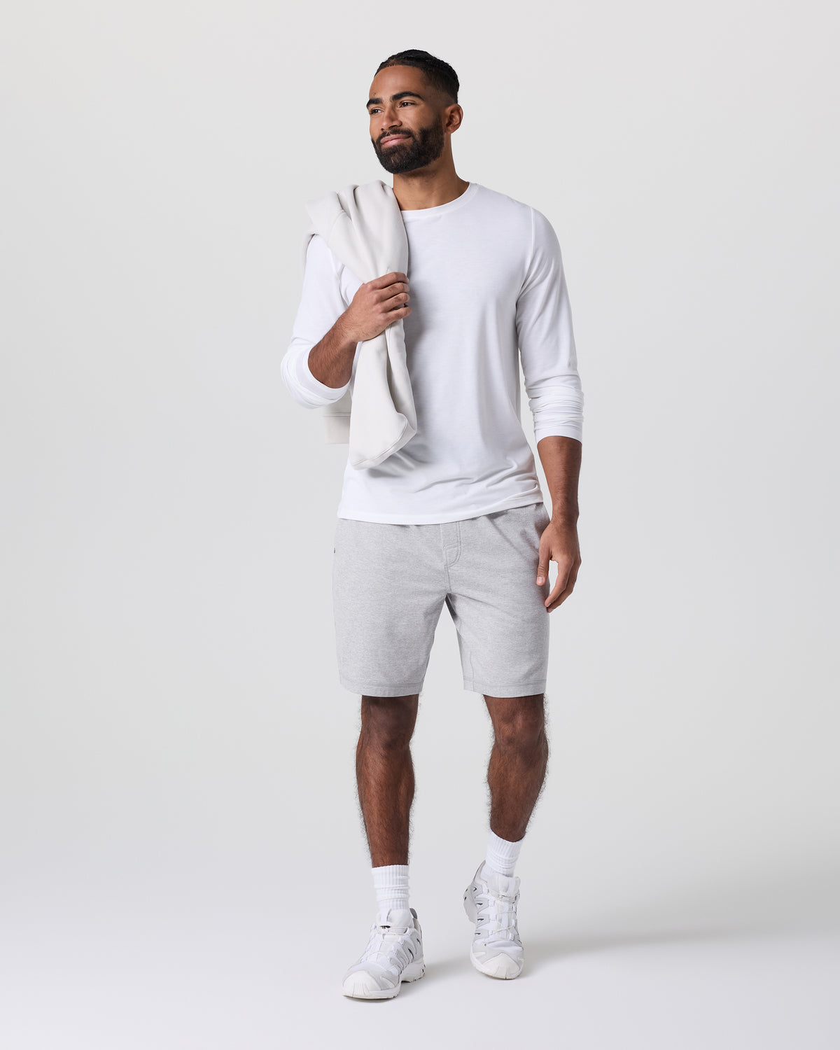 Vuori Coronado Short 8" Light Heather Grey