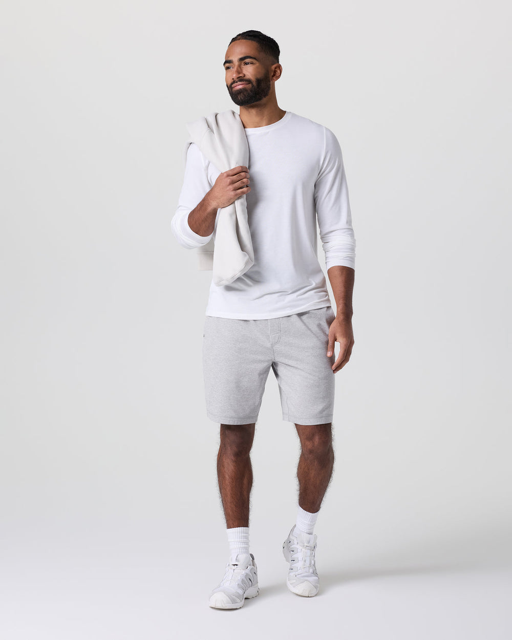 Vuori Coronado Short 8" Light Heather Grey