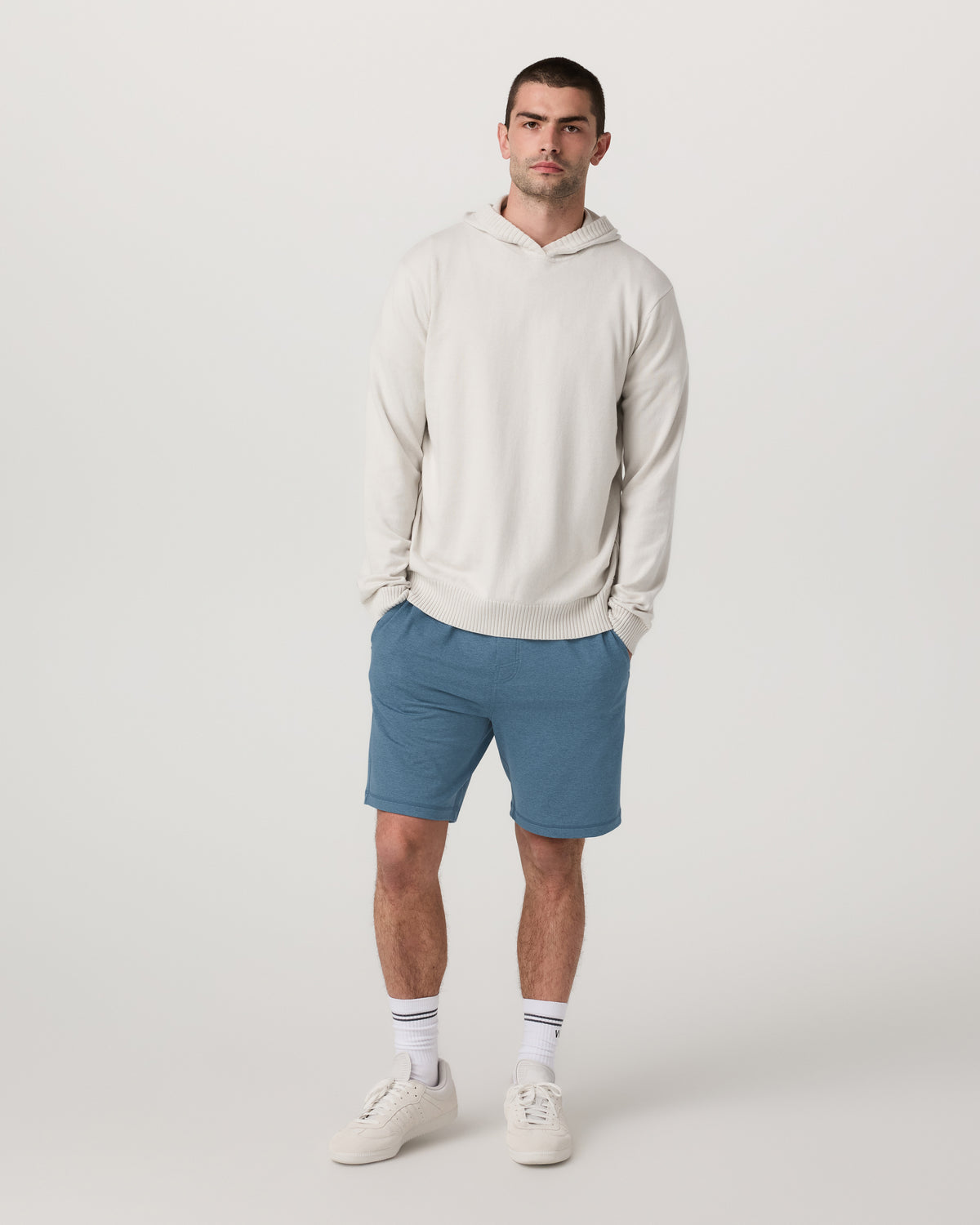 Vuori Coronado Short 8" Men's Pool Blue Heather Lounge Short