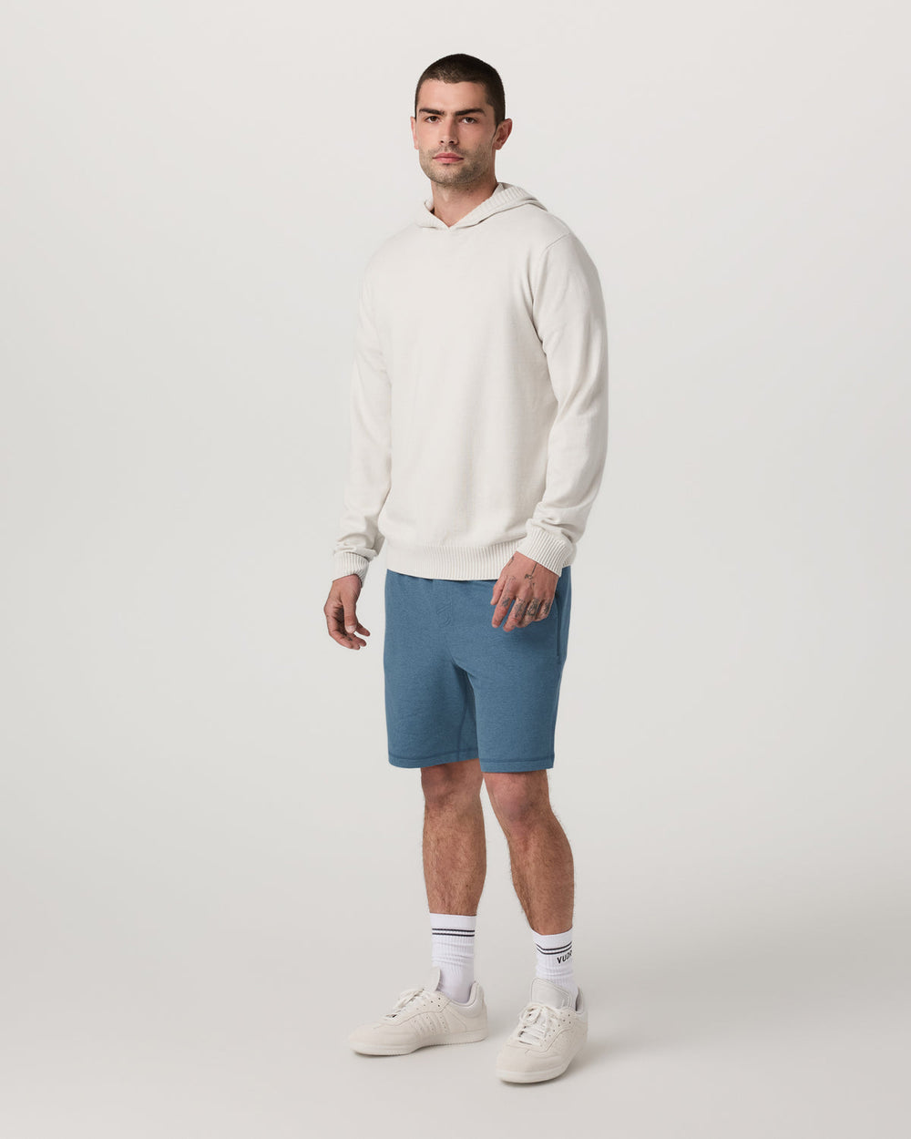 Vuori Coronado Short 8" Men's Pool Blue Heather Lounge Short