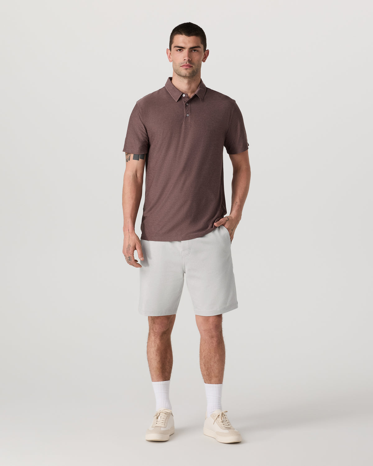 Vuori Coronado Short 8" Men's Salt Heather Lounge Bottoms