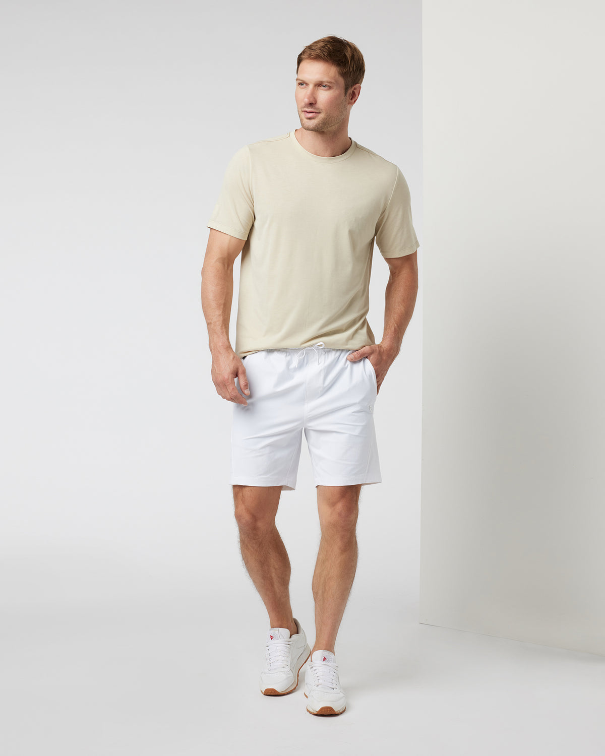 Vuori Crosscourt Short Men's White Tennis Shorts