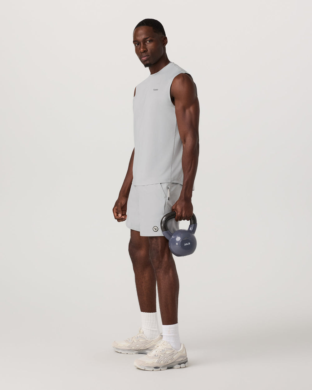Vuori Maverick Volley Short Lined Men's Sky Grey Swim Shorts