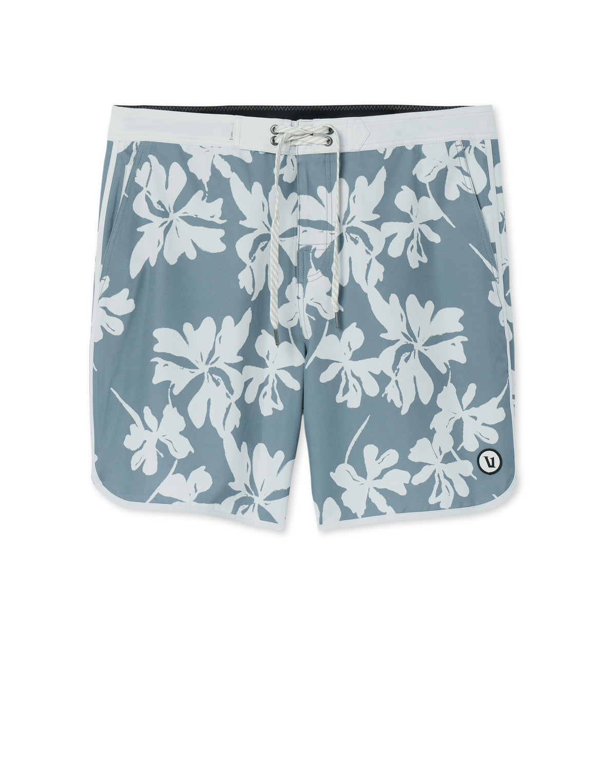 Vuori Cruise Boardshort Dusty Blue Plumeria