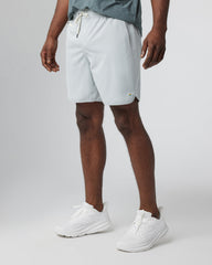 Vuori Banks Short Sky Grey Linen Texture Active Shorts