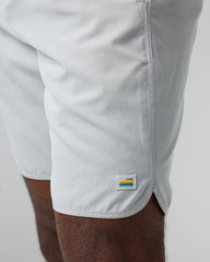 Vuori Banks Short Sky Grey Linen Texture Active Shorts