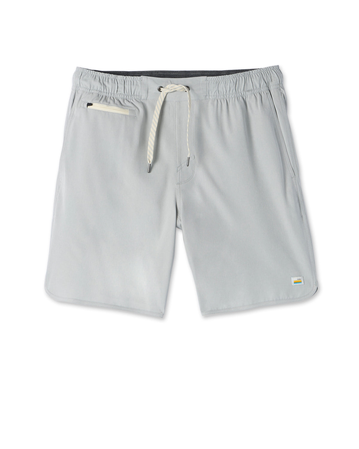 Vuori Banks Short Sky Grey Linen Texture Active Shorts