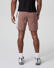 Vuori Kore Short X2 Lined Classic Fit 7" Sedona Brown/Salt/Amethyst Grey