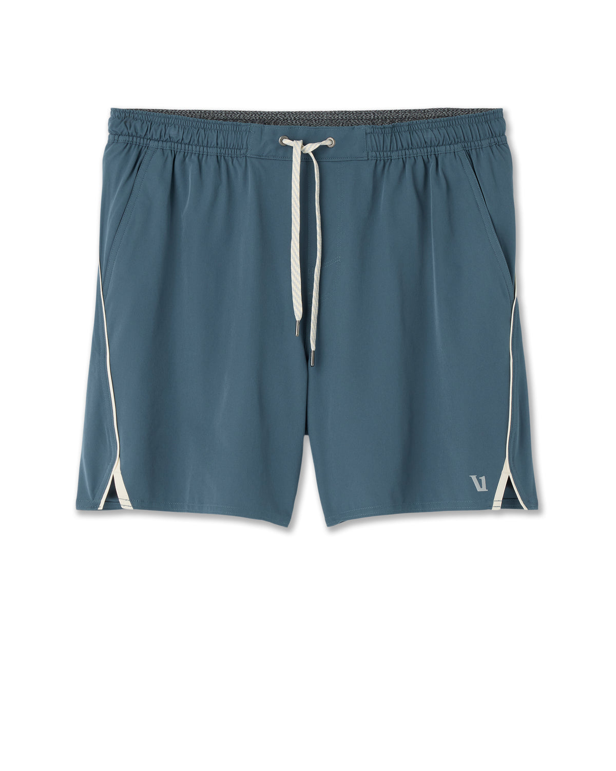 Vuori Trail Short 2.0 Pacific/Heather Grey Running Shorts