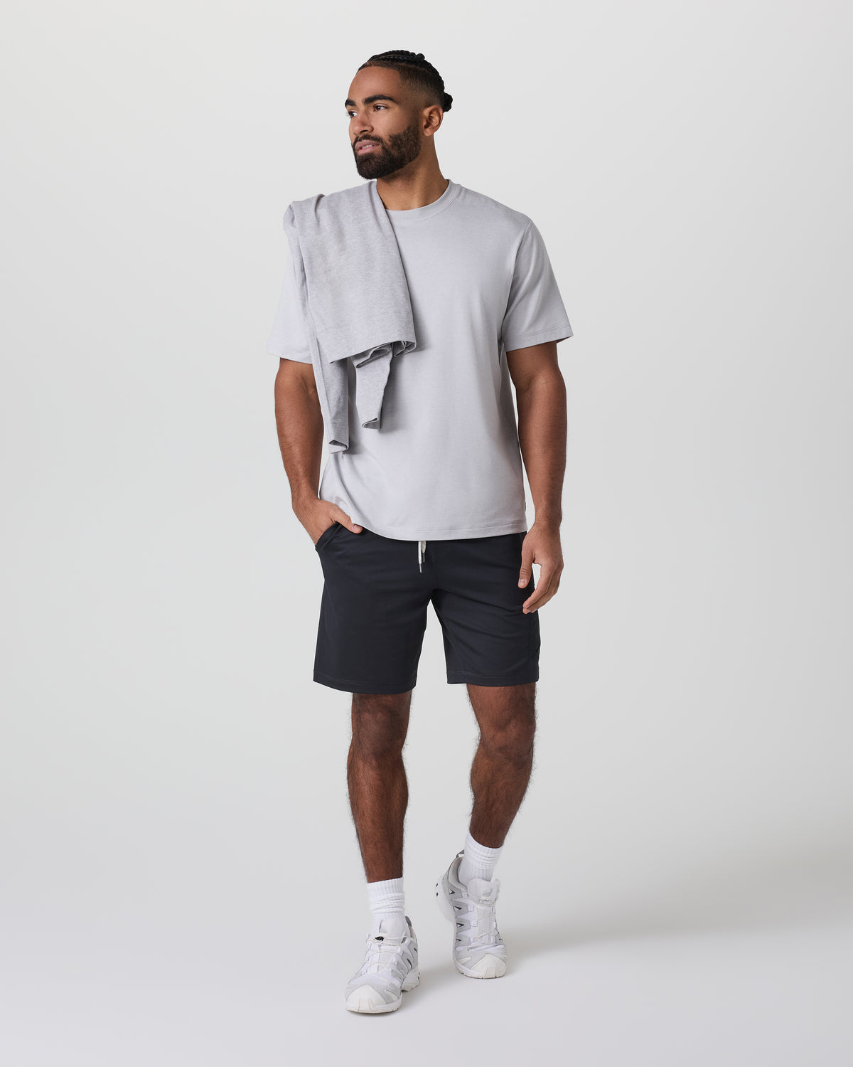 Vuori Sunday Performance Utility Short Classic Fit 8" Black