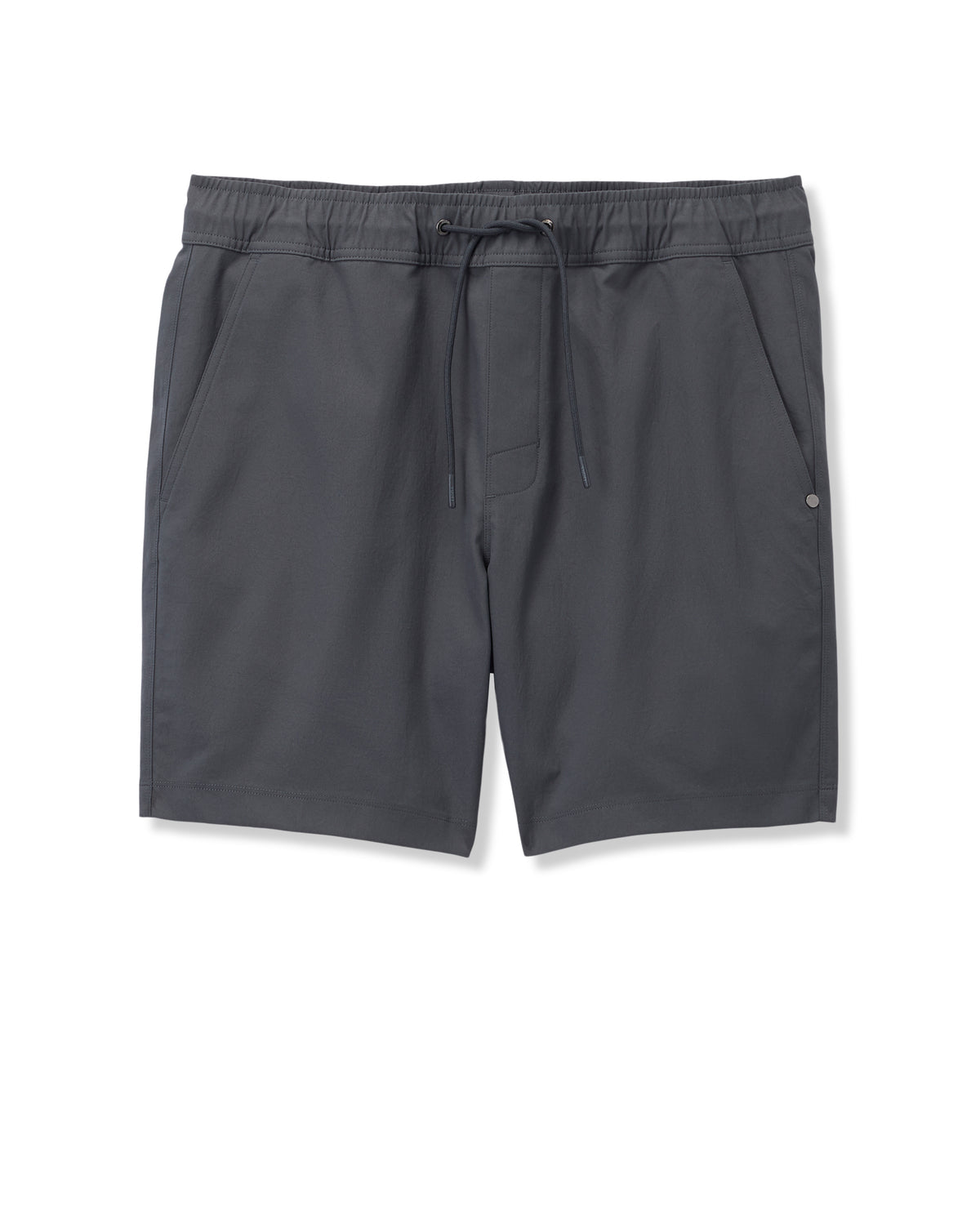 Vuori Cascade Crinkle Elastic Waist Short Classic Fit 8" Charcoal