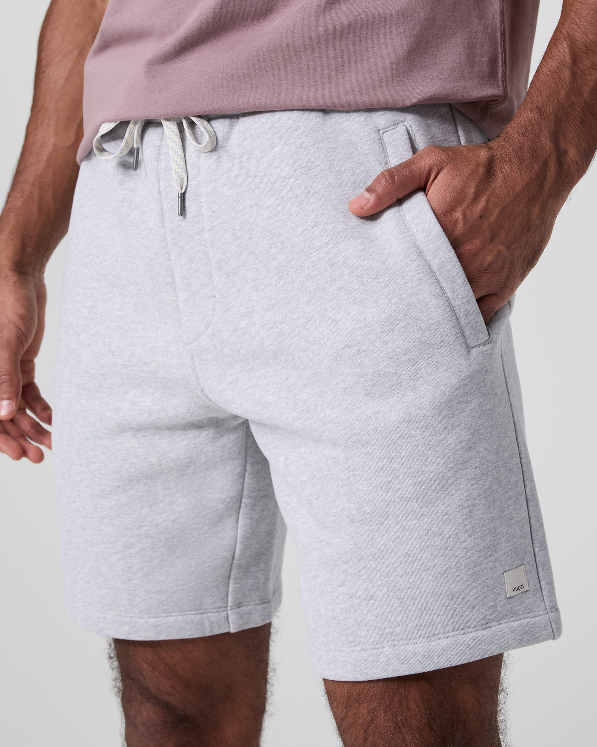 Vuori Seaside Short Classic Fit 8" Light Heather Grey