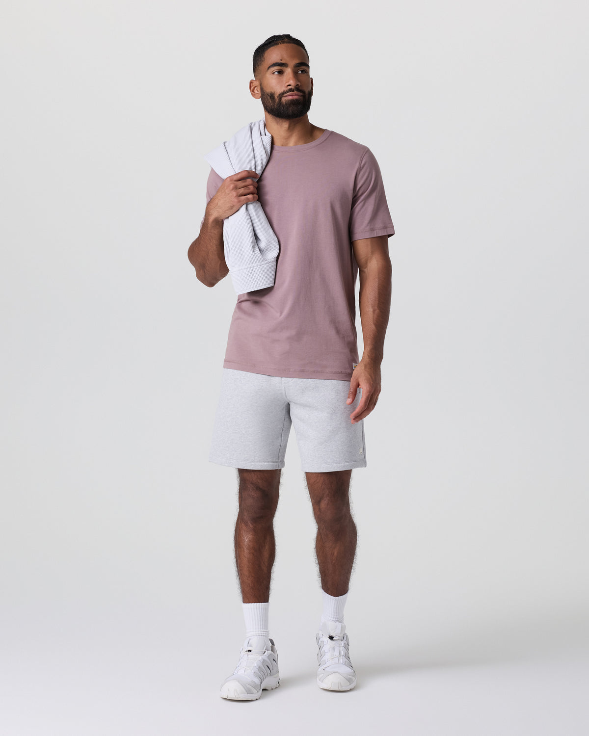 Vuori Seaside Short Classic Fit 8" Light Heather Grey
