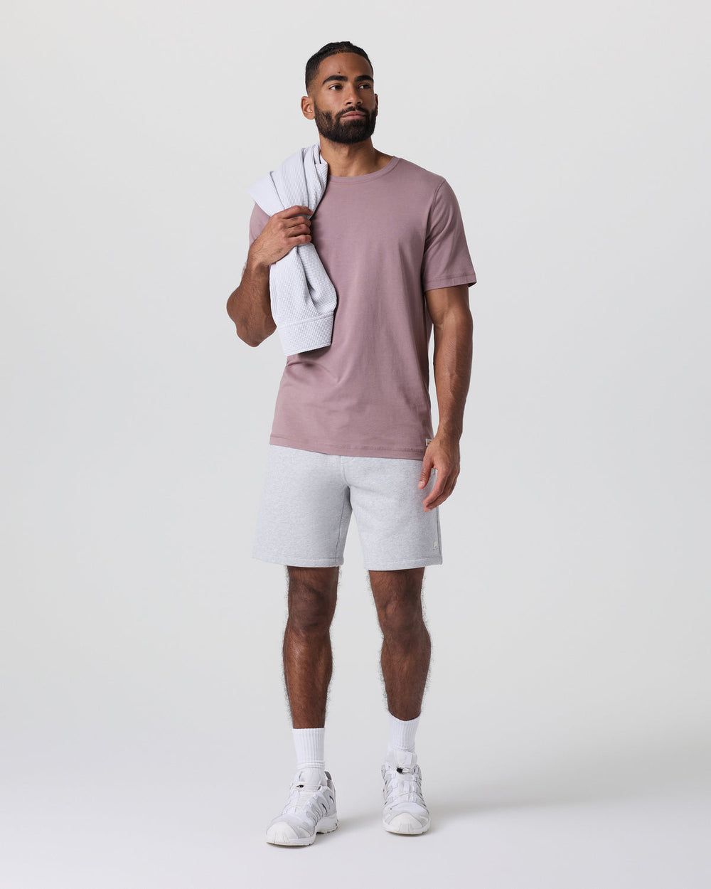 Vuori Seaside Short Classic Fit 8" Light Heather Grey