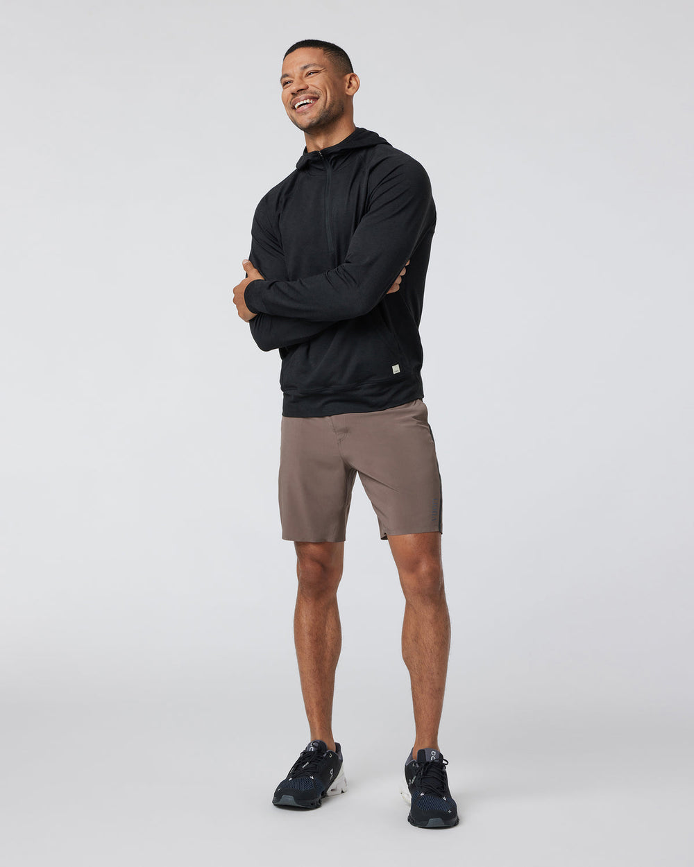 Vuori Domain Performance Short Men's Fossil Workout Shorts