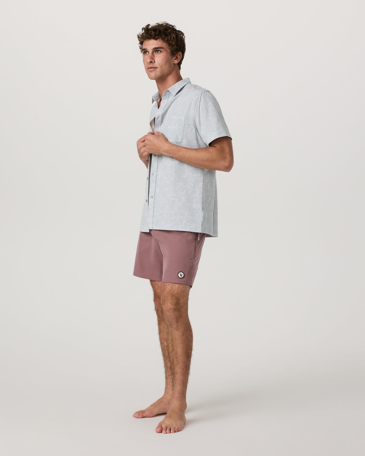 Vuori Maverick Volley Short Lined Men's Adobe Swim Shorts