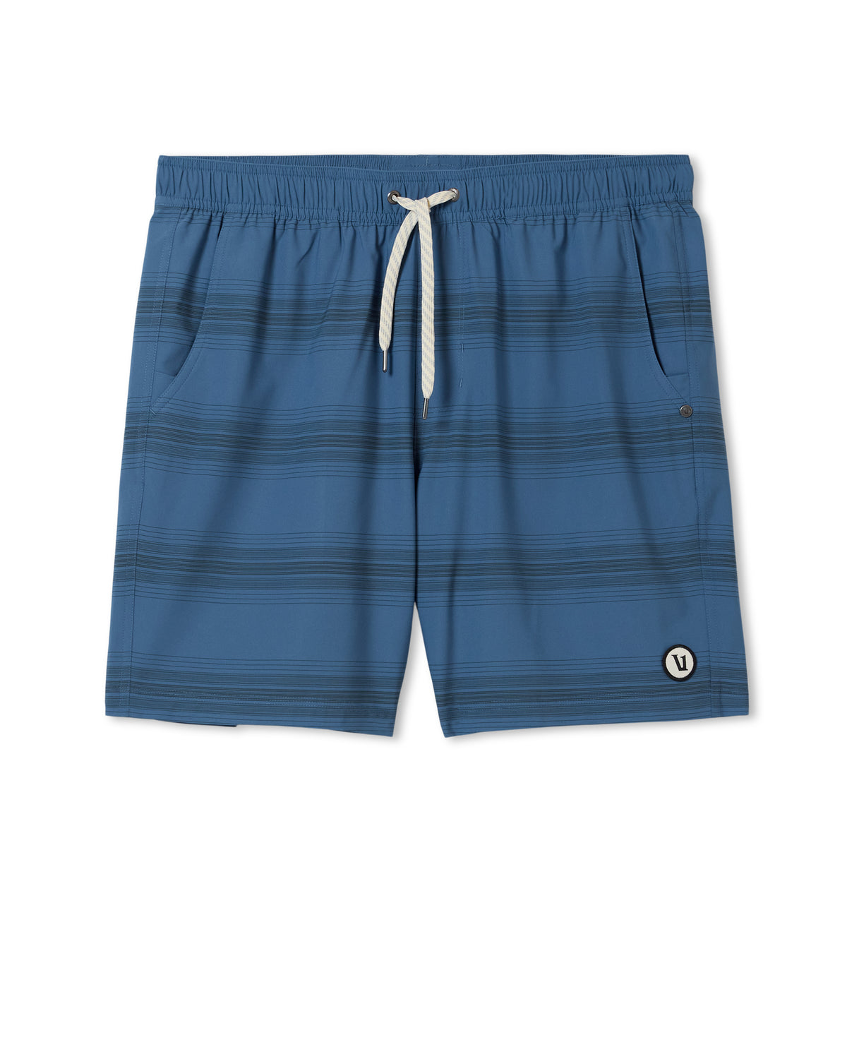 Vuori Kore Short Lined 7" Sea Gradient Stripe Athletic Shorts
