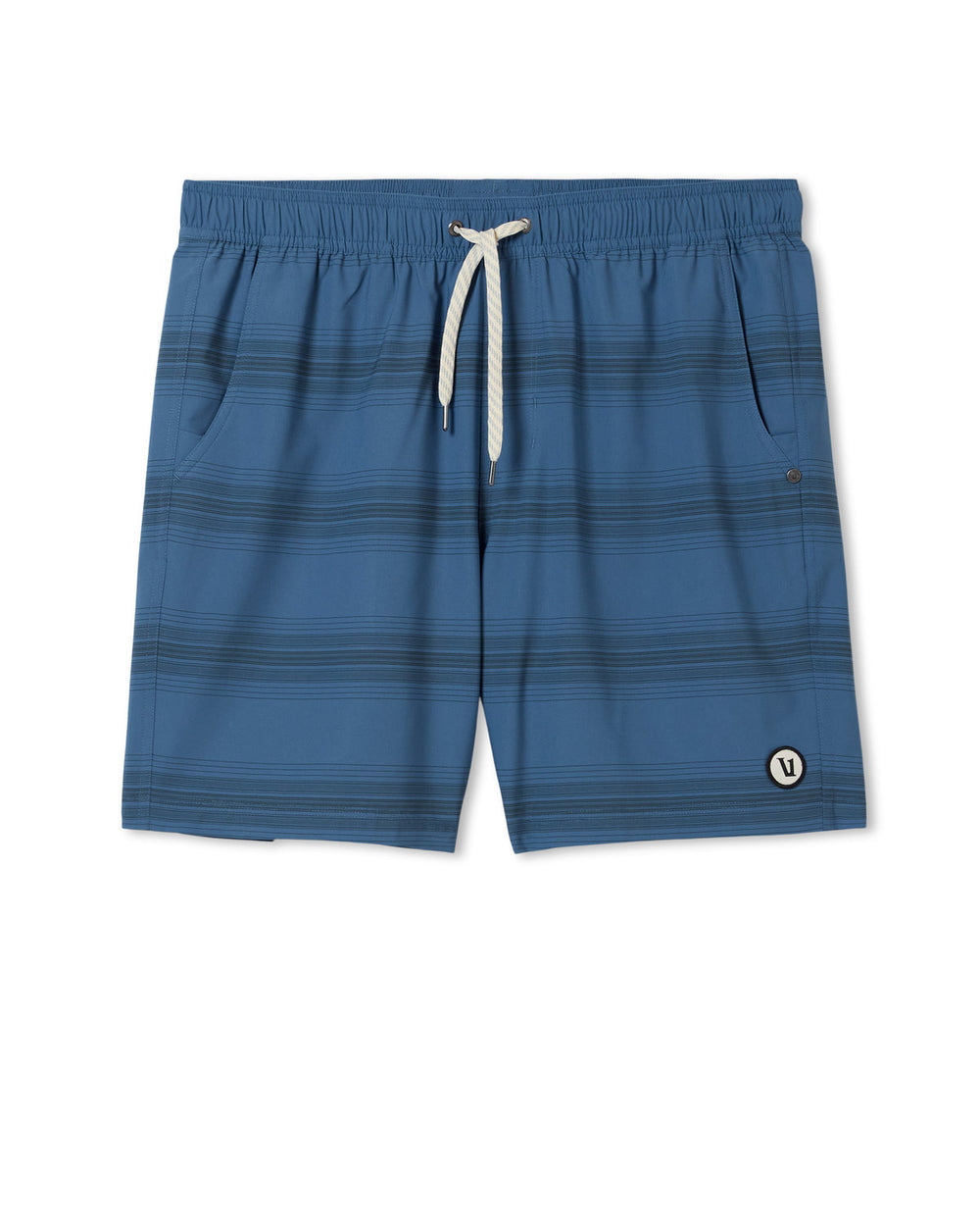 Vuori Kore Short Lined 7" Sea Gradient Stripe Athletic Shorts