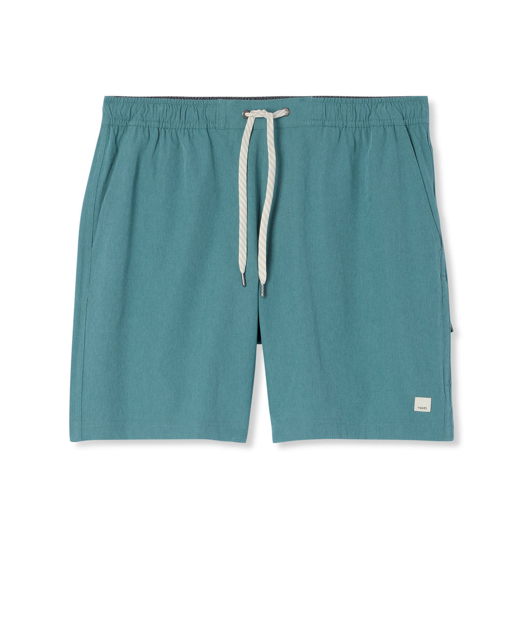 Vuori Banks Session Short Unlined 7" Bluegrass Linen Texture
