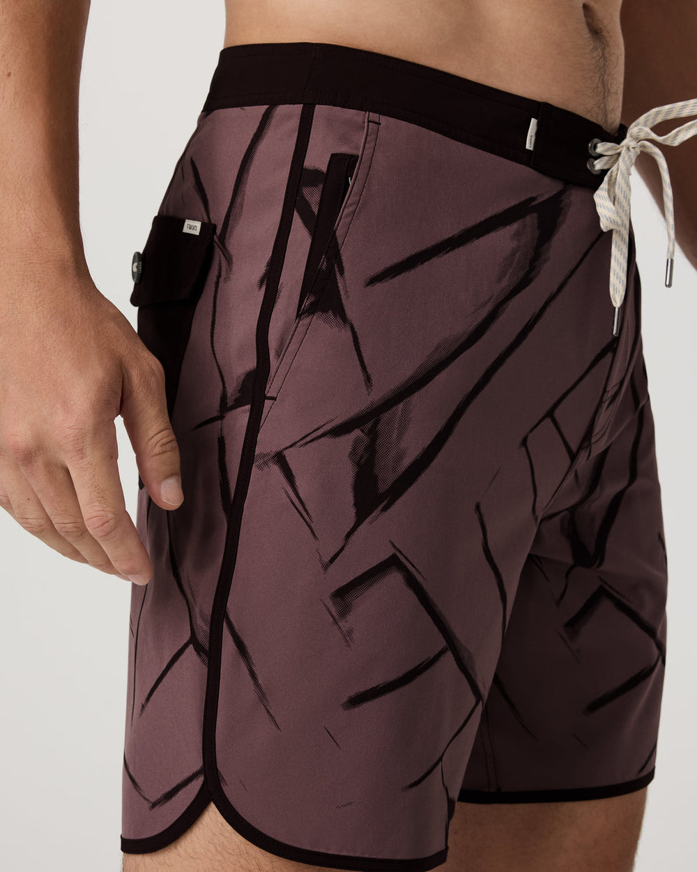 Vuori Cruise Boardshort Men's Dusty Plum Thatch Boardshorts
