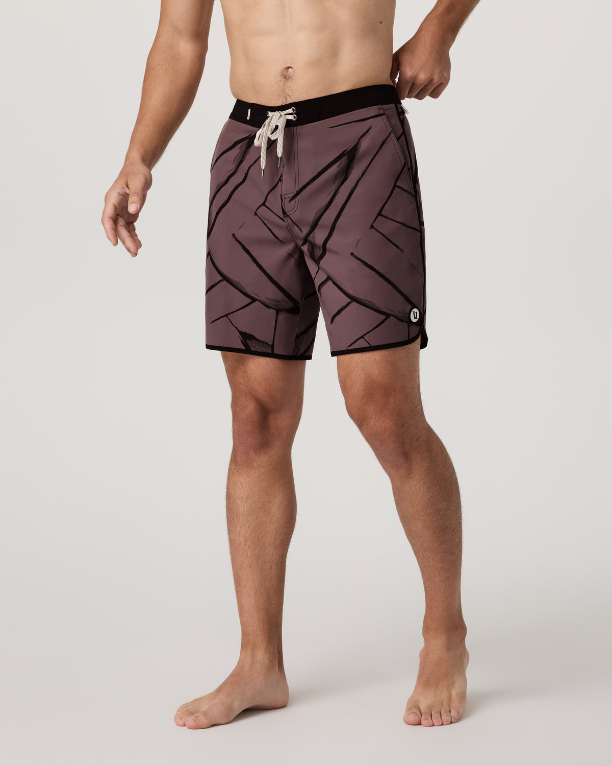 Vuori Cruise Boardshort Men's Dusty Plum Thatch Boardshorts