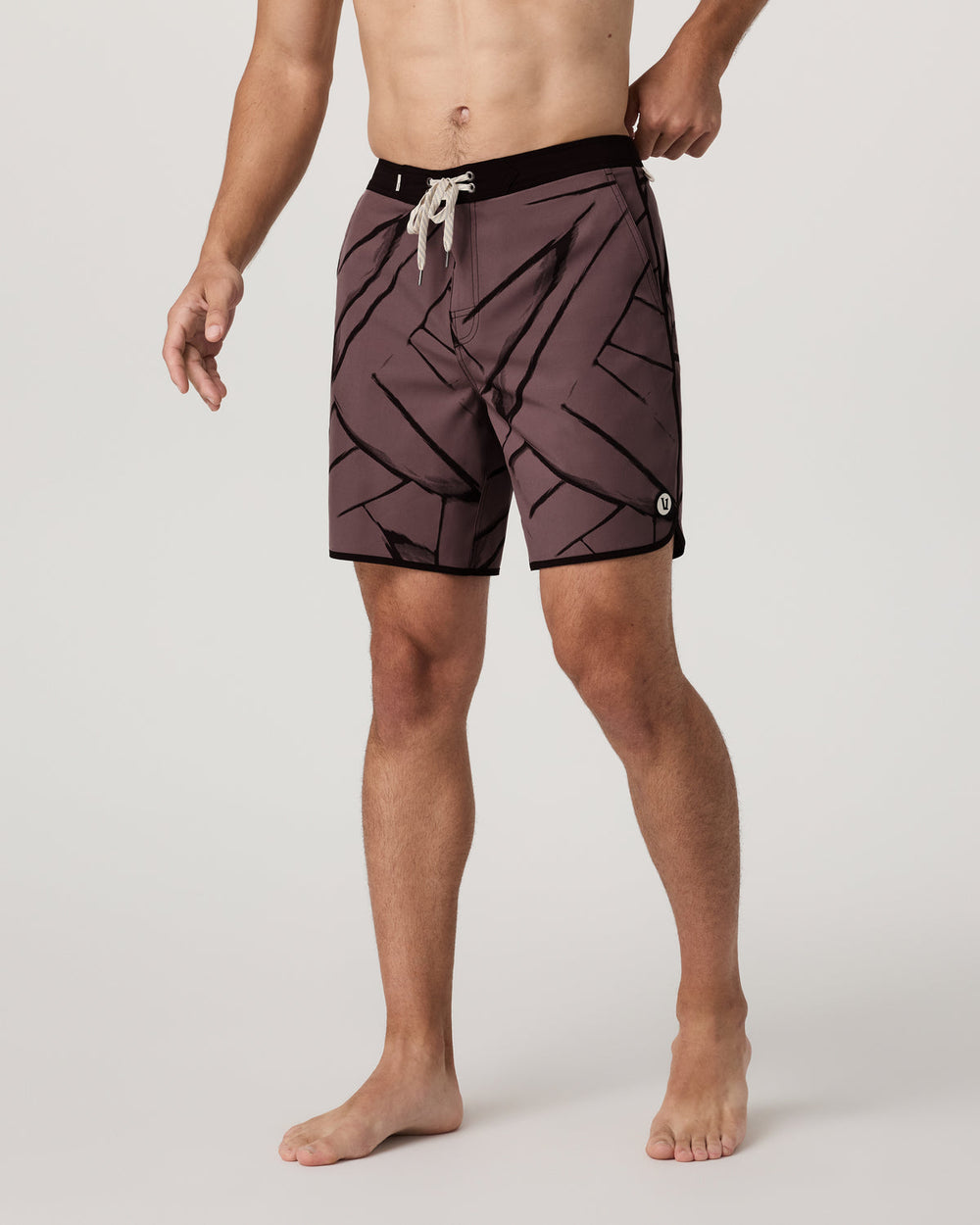 Vuori Cruise Boardshort Men's Dusty Plum Thatch Boardshorts