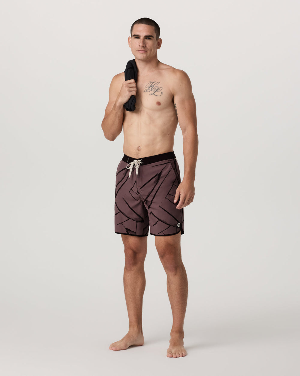 Vuori Cruise Boardshort Men's Dusty Plum Thatch Boardshorts