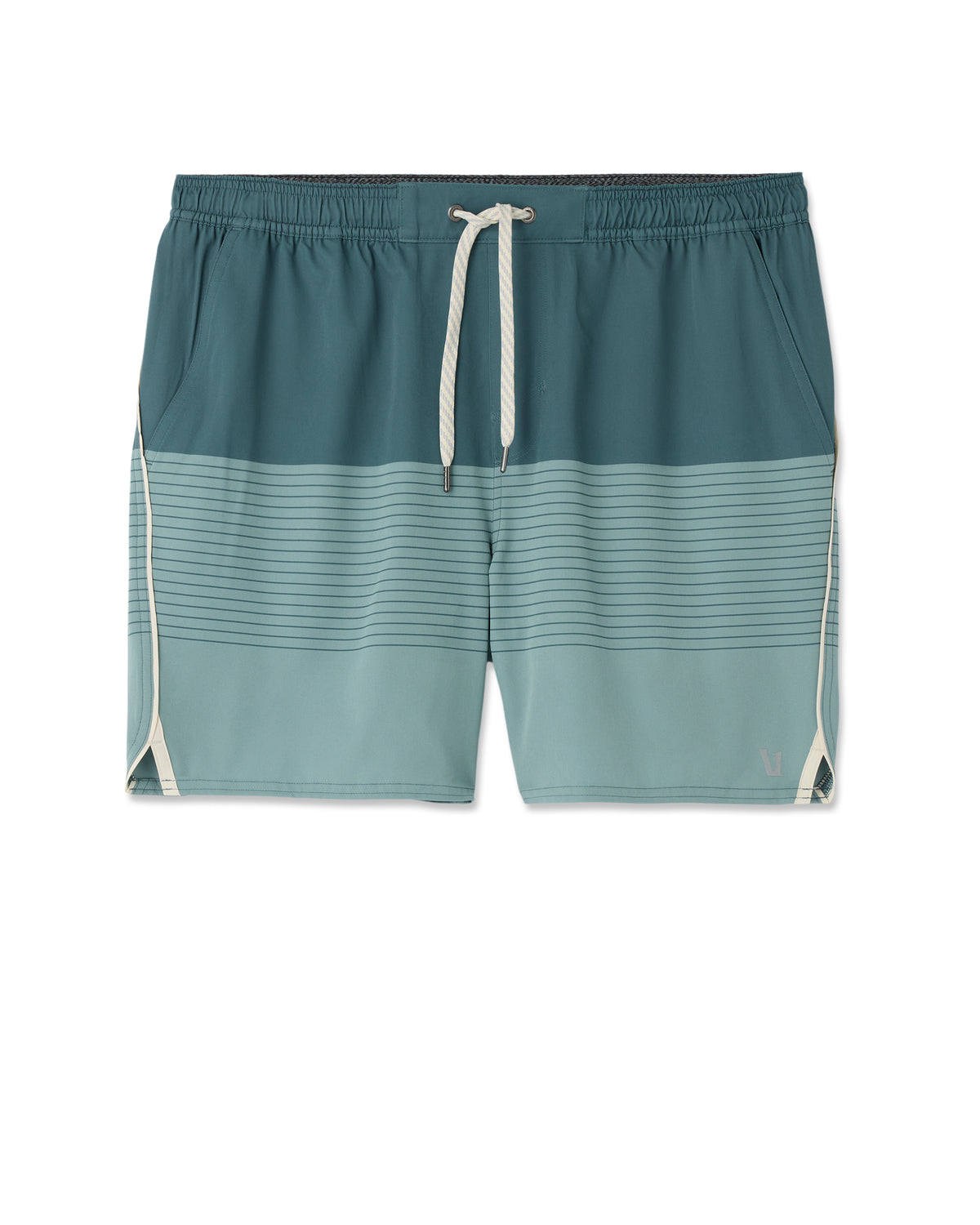 Vuori Trail Short 2.0 Light Deep Sea Stripe/Salt