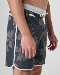 Vuori Banks Short Dark Pewter Plumeria Athletic Shorts