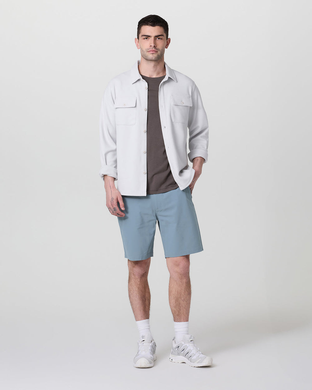 Vuori Meta Short 8" Dusty Blue Chino Shorts